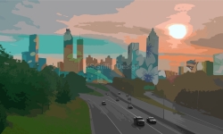 Atlanta Skyline Mural