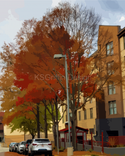 Red and Rust Mural